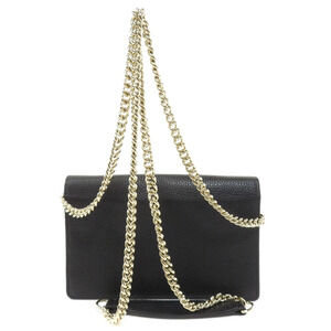 Gucci GG purse Long Logo coin Wallet Chain Leather